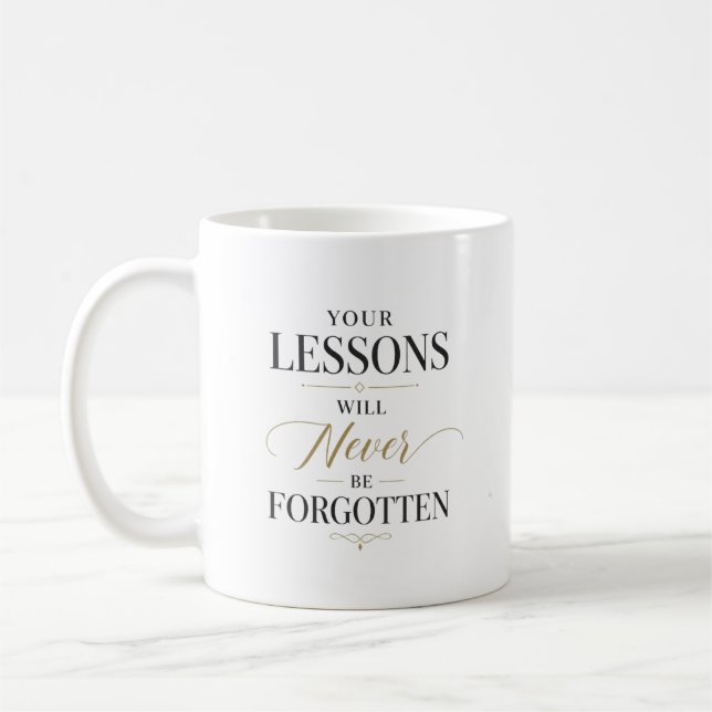 Lehrerstunden benutzerdefinierter Name Kaffeetasse (Links)