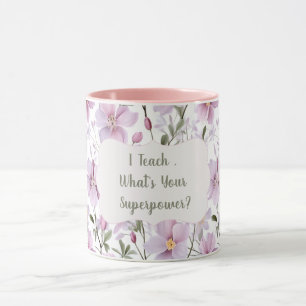 Lehrersuperkraft – Inspirierende Geschenkidee Tasse