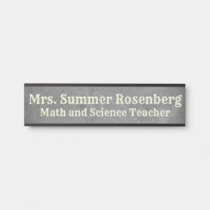 Lehrertafel Klassenzimmertür-Schild Namensschild