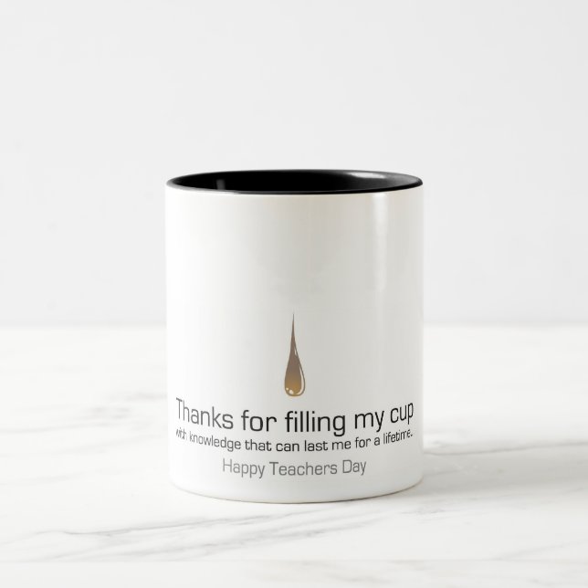 Lehrertagesgeschenk Zweifarbige Tasse (Mittel)