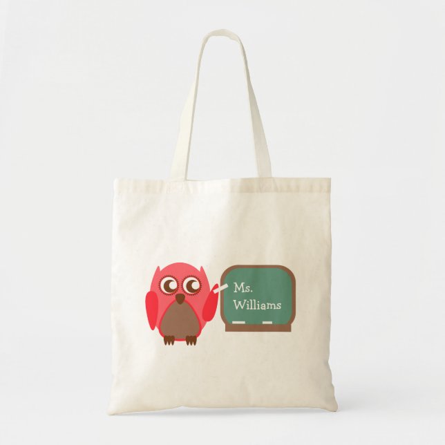 Lehrertasche - Rotes Schüssel auf der Tafel Tragetasche (Vorne)