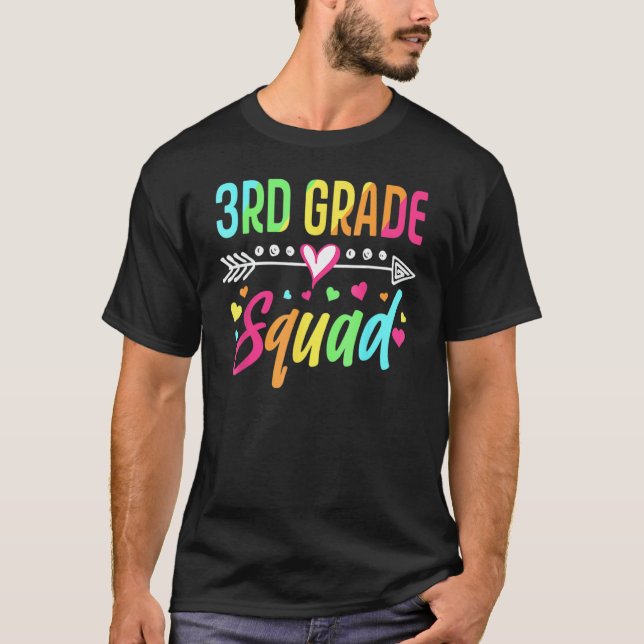 Lehrerteam der 3. Klasse Third Grade Squad Mädchen T-Shirt (Vorderseite)