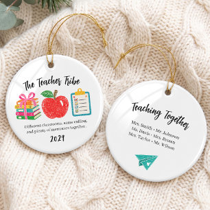 Lehrervereinigungs-Weihnachtsbaumschmuck Keramik Ornament