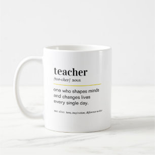 Lehrkraft Definitionsgeschenk Kaffeetasse