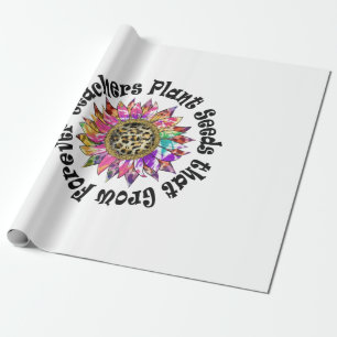 Lehrkräfte Pflanze Saatgut Geschenkpapier