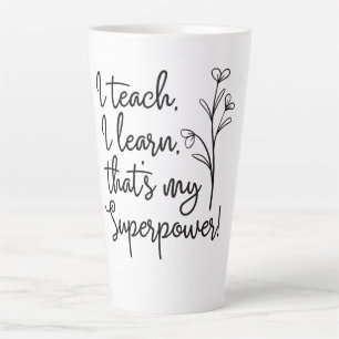 Lehrkräfte Superkraft Ich unterrichte Ich lerne Milchtasse