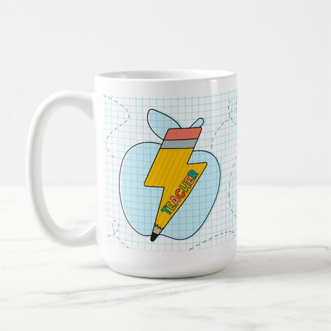 Lehrkräfte-Superkraft Kaffeetasse (Links)