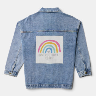 Lehrlehrer: Regenbogen des Lernens Jeansjacke