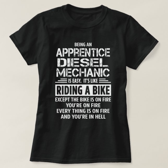 Lehrling Diesel Mechanik T-Shirt (Design vorne)