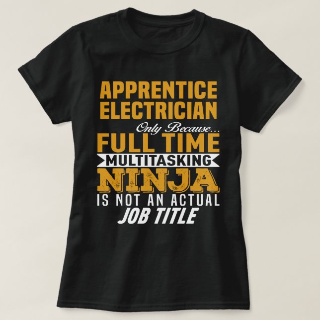 Lehrling Electrical T-Shirt (Design vorne)
