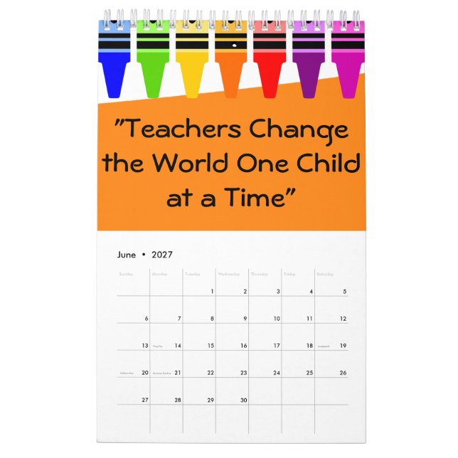 Lehrzeitplan Kalender (Jun 2027)