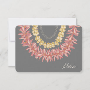 Lei Day - Dove, Custom Aloha Card Dankeskarte