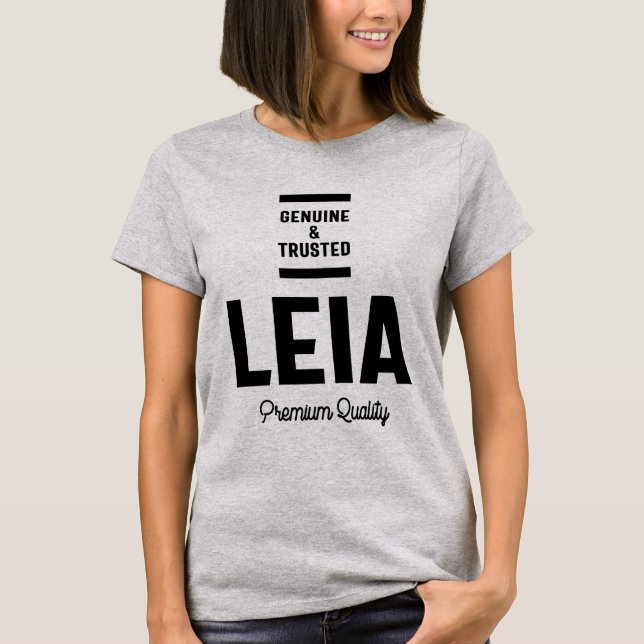 Leia Personalisiert Name Birthday Gift T-Shirt (Vorderseite)