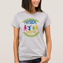 Leibeserziehung mit Kinderdem spielen T-Shirt