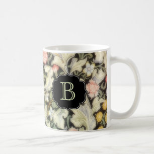 Leicester Floral Muster mit Monogramm Kaffeetasse