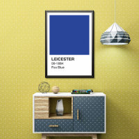 Leicester Fox Blue - White Border
