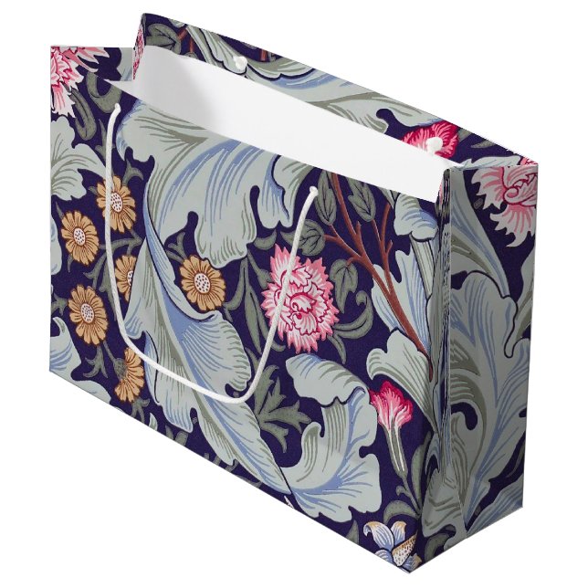 Leicester, William Morris große Geschenktasche Große Geschenktüte (Vorderseite Schrägansicht)