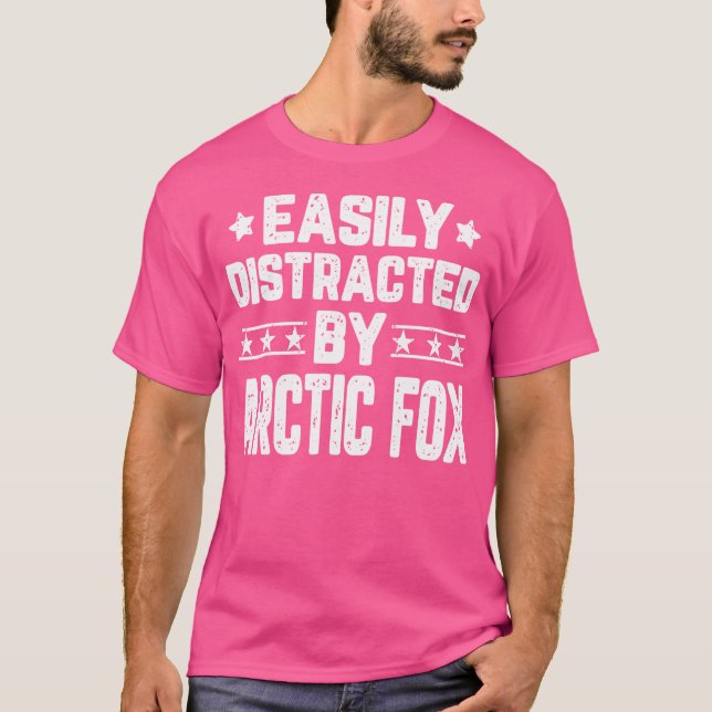 Leicht abgelenkt durch arktischen Fox Funny Arctic T-Shirt (Vorderseite)