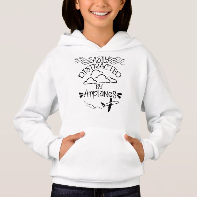 Leicht abgelenkt durch das Luftfahrzeug-Pilot-Flug Hoodie (Vorderseite)