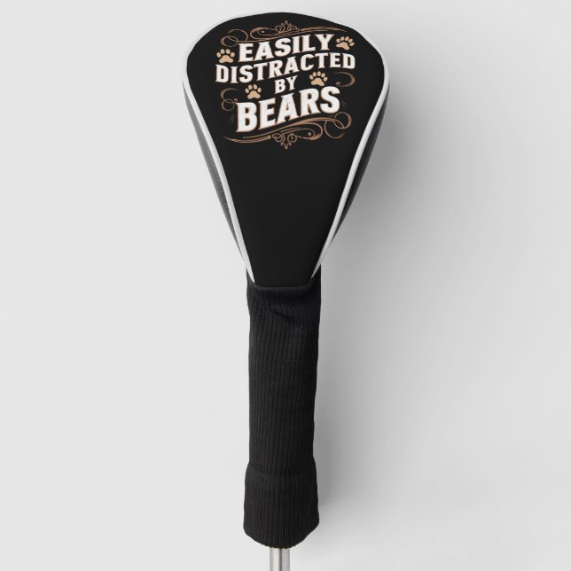 Leicht abgelenkt durch den Gay Bären-Stolz Golf Headcover (Vorderseite)
