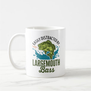 Leicht abgelenkt durch den großen Mund-Bass-Largem Kaffeetasse