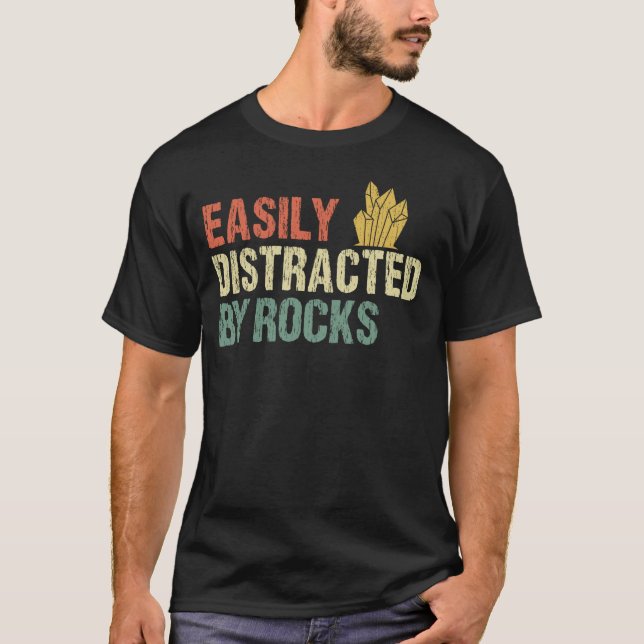 Leicht abgelenkt durch Felsen Geologie T-Shirt (Vorderseite)