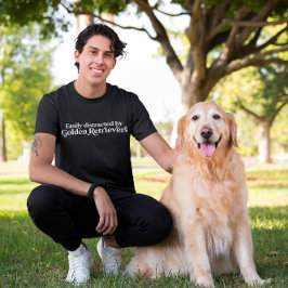 Leicht abgelenkt durch Golden Retrievers Hund Love T-Shirt