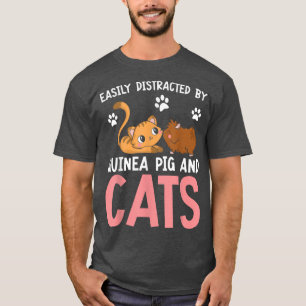 Leicht abgelenkt durch Guinea Schwein und Katzen M T-Shirt