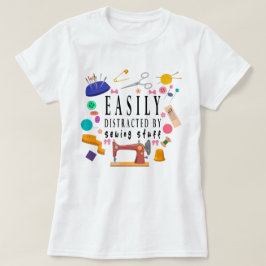 Leicht abgelenkt durch Nähen von Shirt, Nähen T-Shirt