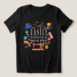 Leicht abgelenkt durch Nähen von Shirt, Nähen Tri-Blend Shirt