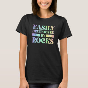 Leicht abgelenkt durch Rocks Geologie Retro T-Shirt