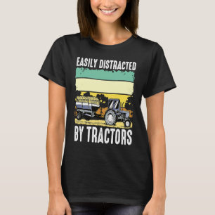 Leicht abgelenkt durch Traktoren I Bauer Landwirts T-Shirt