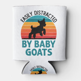 Leicht abgelenkt von Baby Goats Goat Bauer Dosenkühler