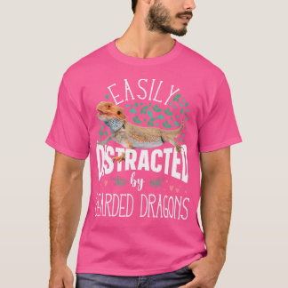 Leicht abgelenkt von bärtigen Drachen T-Shirt