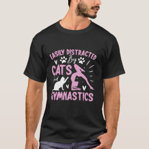 Leicht abgelenkt von der lustigen Cartwheel Gymnas T-Shirt