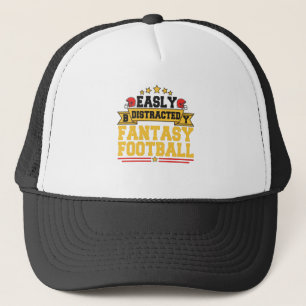 Leicht abgelenkt von Fantasy Football Funny Gesche Truckerkappe