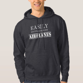 Leicht abgelenkt von Flugzeugen Pilot Hoodie