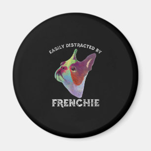 Leicht abgelenkt von französischem Bulldog-Funny-G Magnet