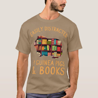 Leicht abgelenkt von Guinea Pigs & Books Lov T-Shirt
