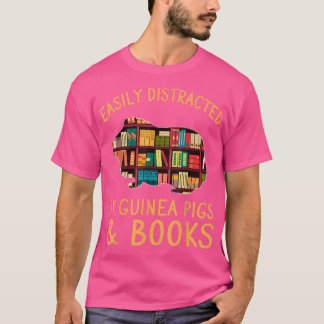 Leicht abgelenkt von Guinea Pigs & Books Lov T-Shirt
