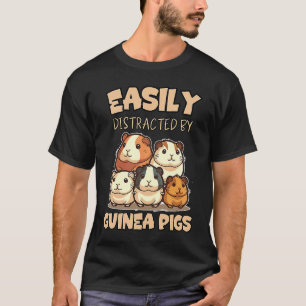 Leicht abgelenkt von Guinea Schweine Joke T-Shirt