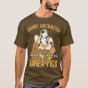Leicht abgelenkt von Guinea Schweine Zitat für ein T-Shirt