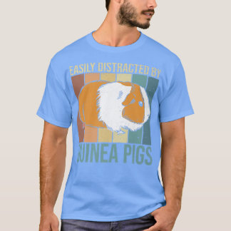 Leicht abgelenkt von Guinea Schweinen Design für e T-Shirt