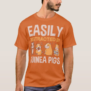 Leicht abgelenkt von Guinea Schweinen Funny Guinea T-Shirt