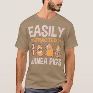 Leicht abgelenkt von Guinea Schweinen Funny Guinea T-Shirt