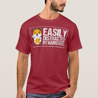 Leicht abgelenkt von Hamstern Geschenk Funny Hamst T-Shirt