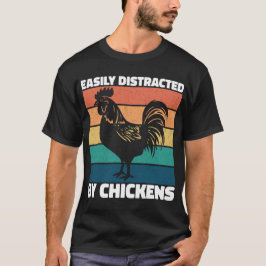 Leicht abgelenkt von Hühnern Landwirtschaftliche L T-Shirt