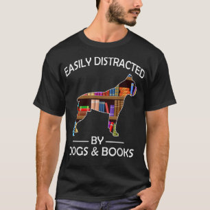 Leicht abgelenkt von Hunden & Büchern Funny Boer H T-Shirt