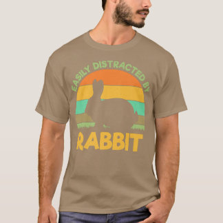 Leicht abgelenkt von Kaninchen Kaninchen Bauer Kan T-Shirt