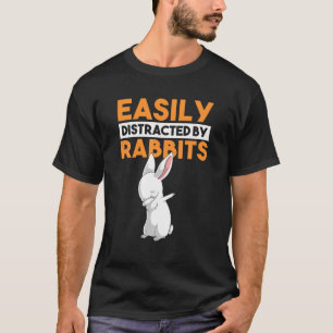 Leicht abgelenkt von Kaninchen lustige Dabbing Dab T-Shirt